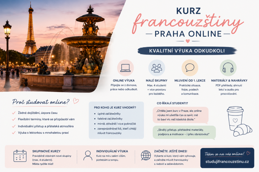 Kurz francouzštiny Praha online